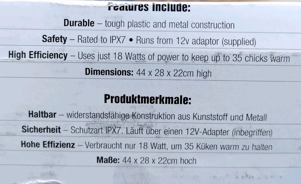 Brinsea Ecoglow Safety 1200 Chick or Duckling Brooder, Adjustable Height & Angle