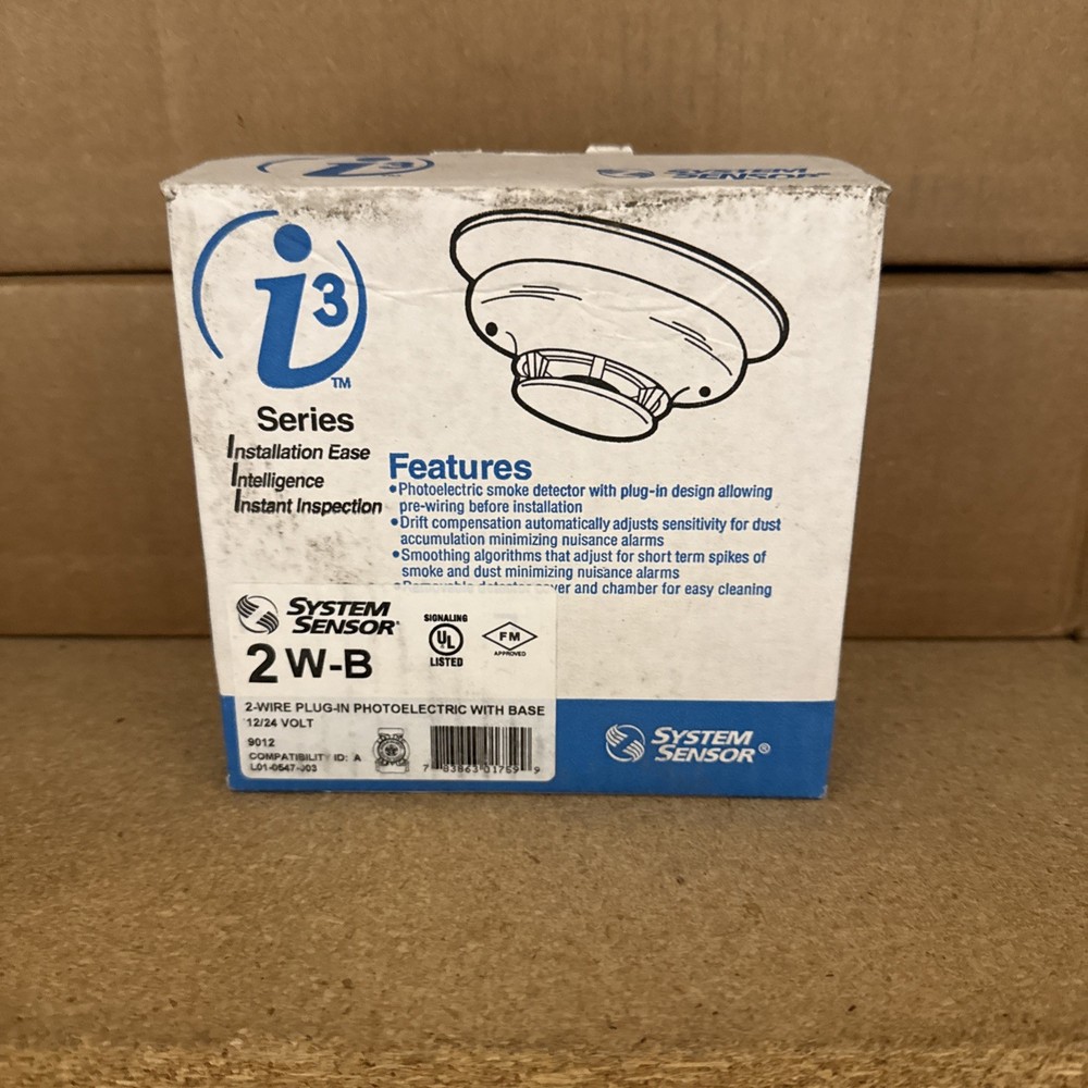 System Sensor 2W-B Smoke Detector 2-Wire White - Same Day Shipping (SEALED)
