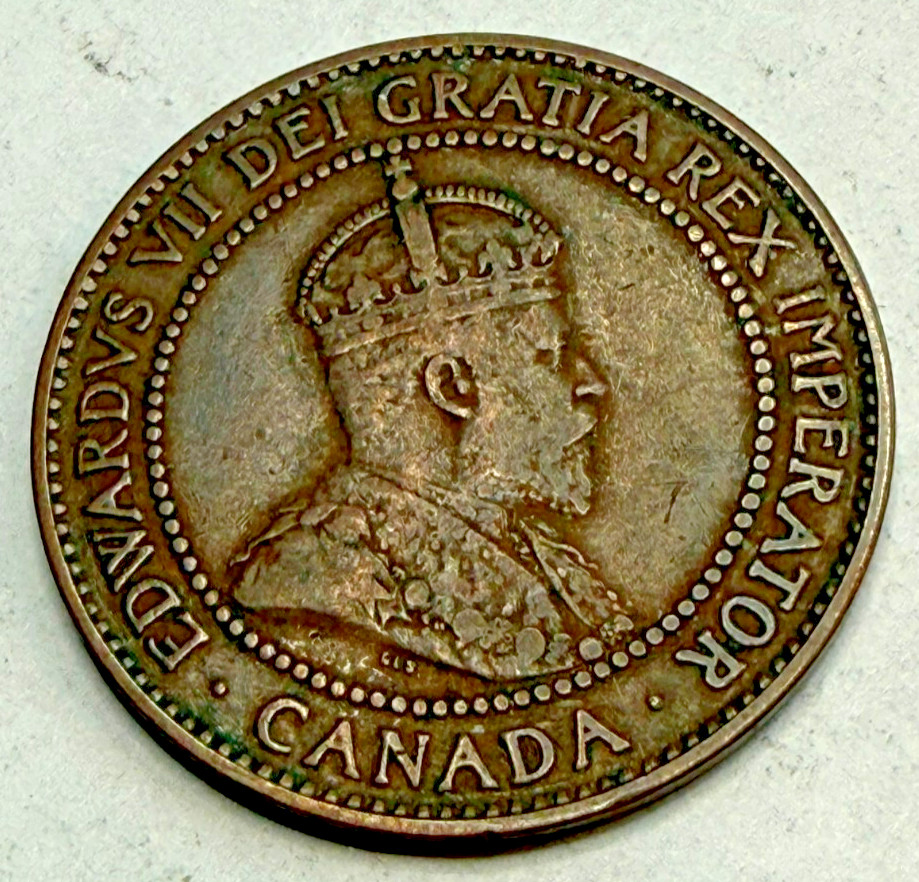 1909 CANADA CENT - HIGH VALUE RARE COIN