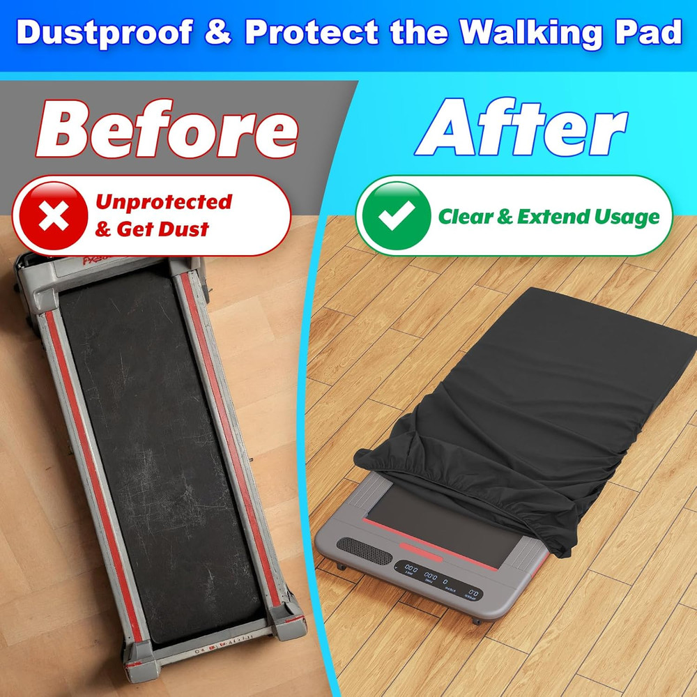 Walking Pad Cover for under Desk Treadmill, Foldable Protective Case Sleeve for