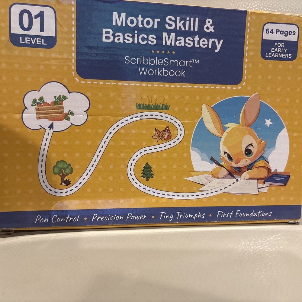 Little Curious Minds ScribbleSmart Workbook Level 1 Motor Skill & Basics Mastery