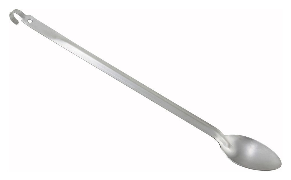 21" Solid Basting Spoon w/Hook, 2mm, S/S (6 Each)