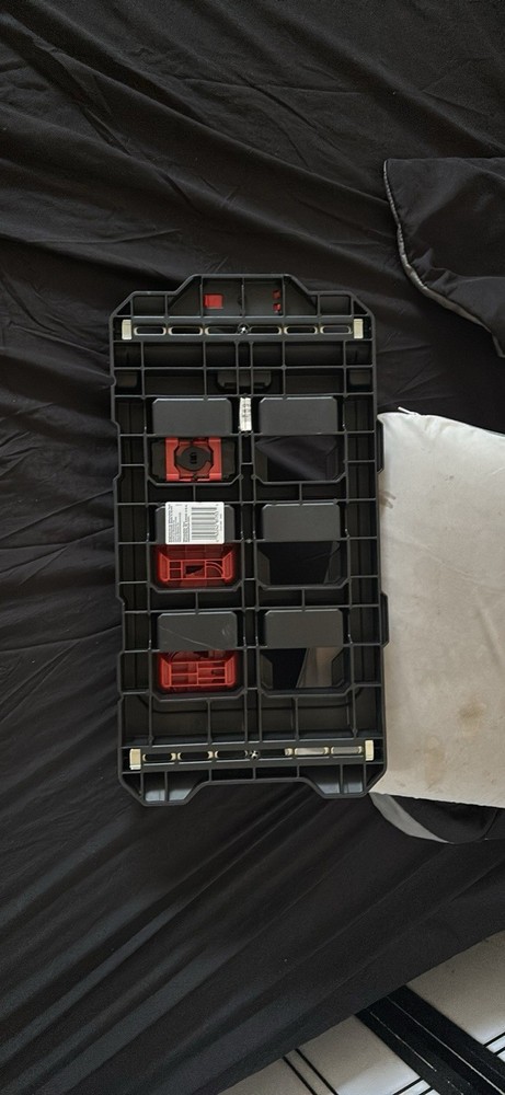 Milwaukee PACKOUT Tool Organizer/Compartment Box Plastic Black Red Single Item