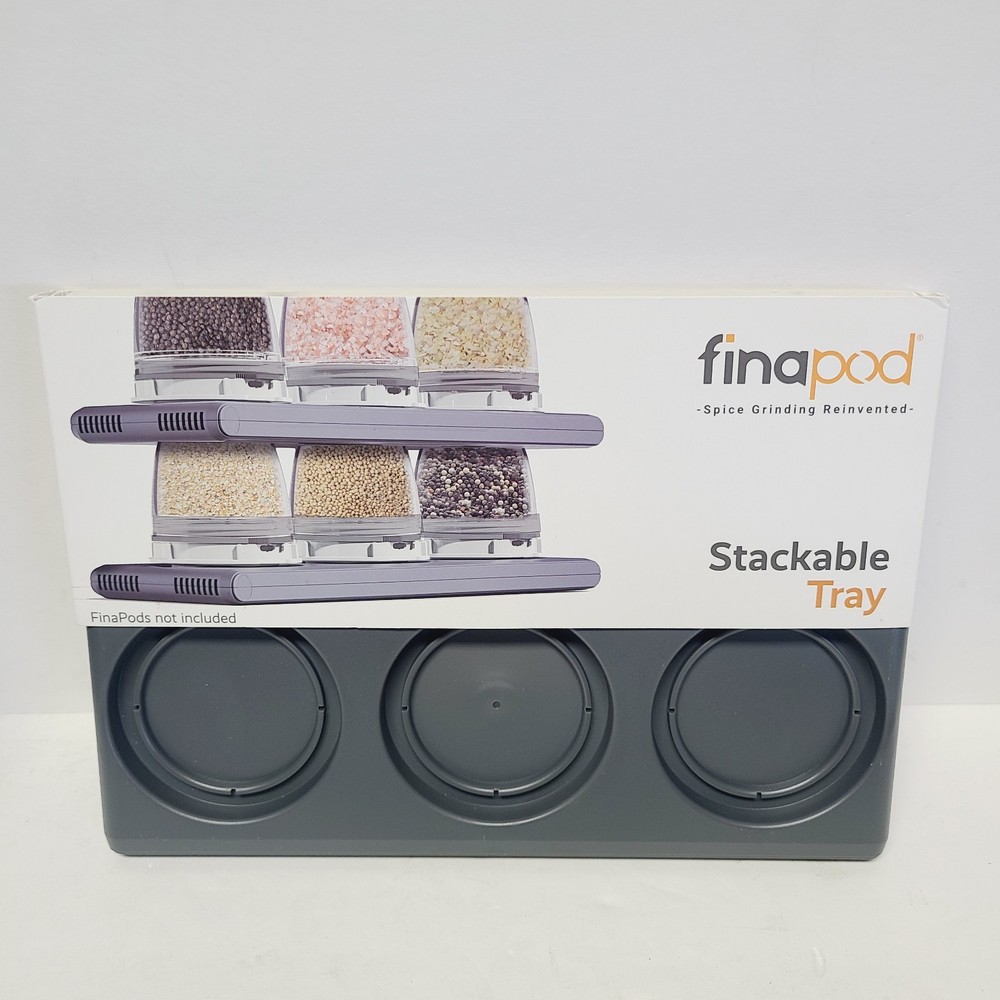 Spice Mill Tray Stackable Finapod Storage Stylish Kitchen Accessory