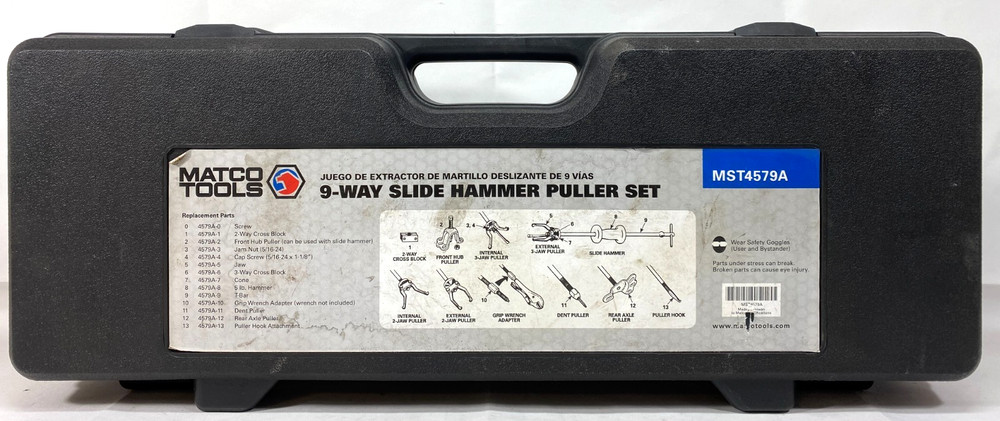 Matco Tools MST4579A - 9-Way Slide Hammer Puller Set