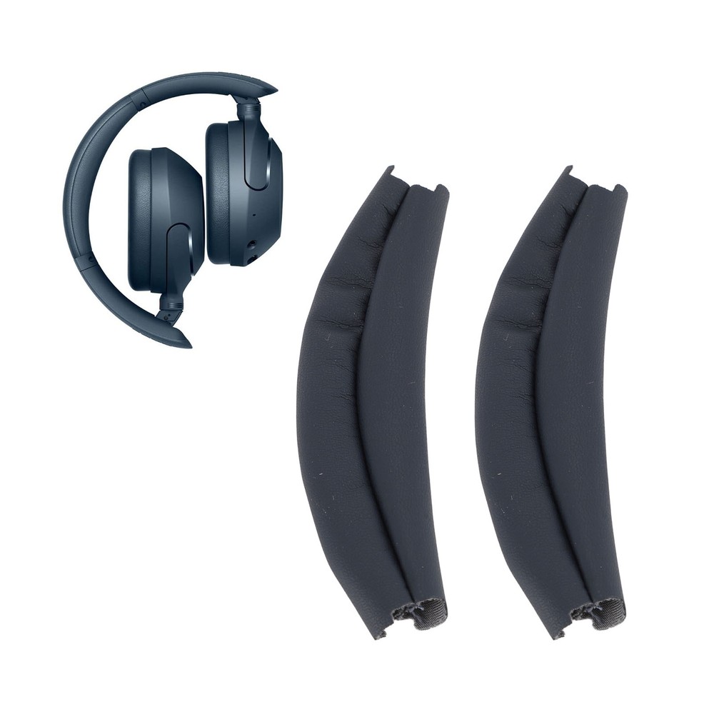 2PCS Replacement Headband Pad Protein Leather High Elasticity Headband Cush Part