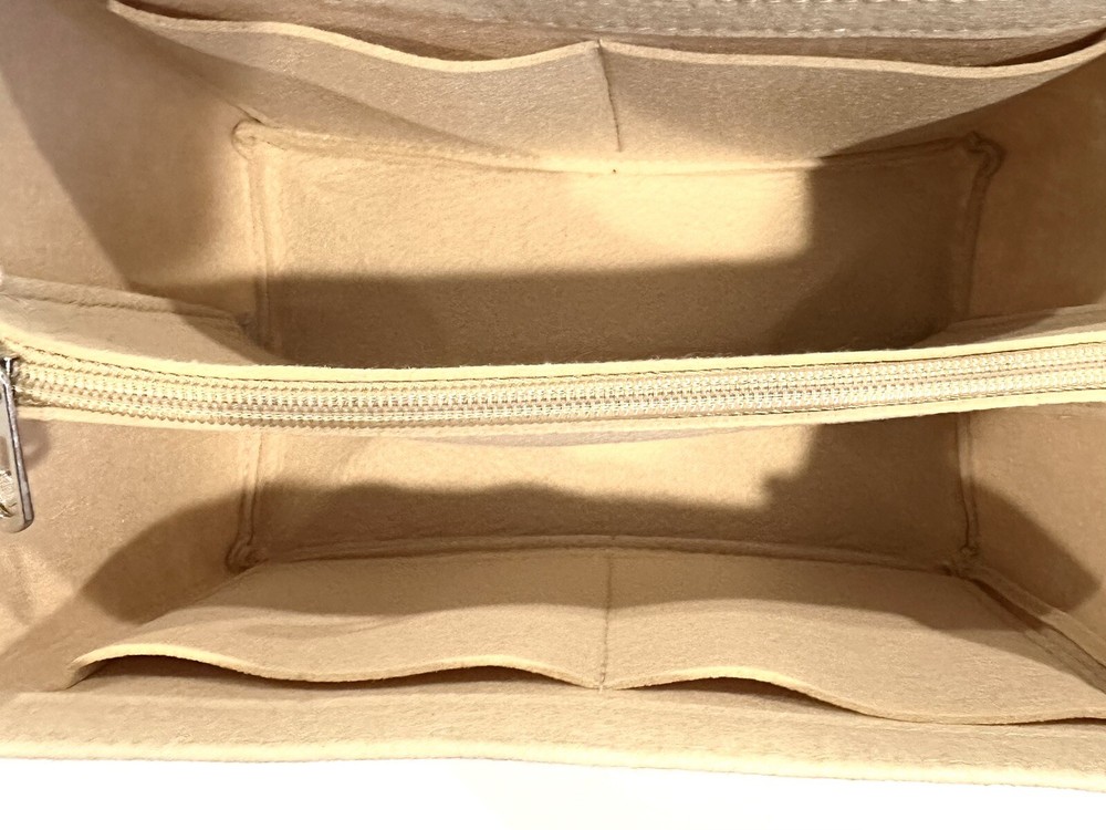 Felt Purse Handbag Organizer Insert - Beige