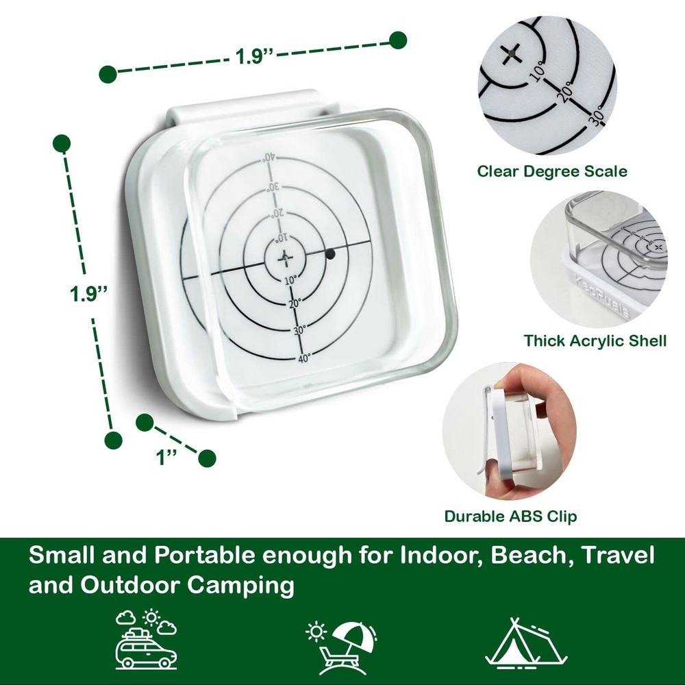 Keopuals Solar Angle Guide for Panels - Optimize Energy w/ 2-Pack