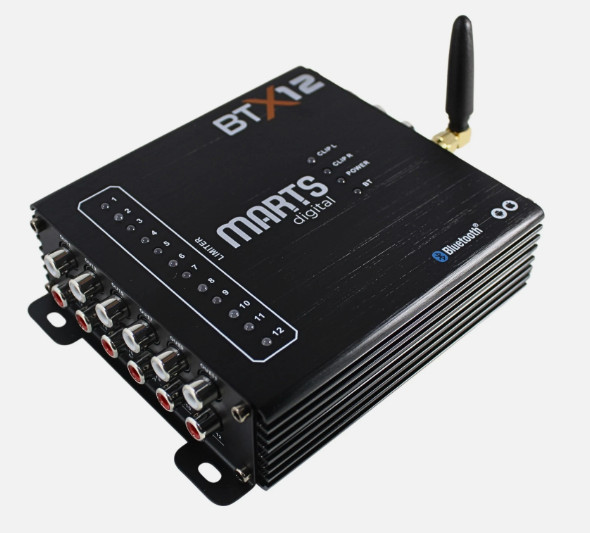 Marts Digital BTX12  DSP Processor 12 CH Bluetooth 31 Bd EQ 6 Aux Input NEW