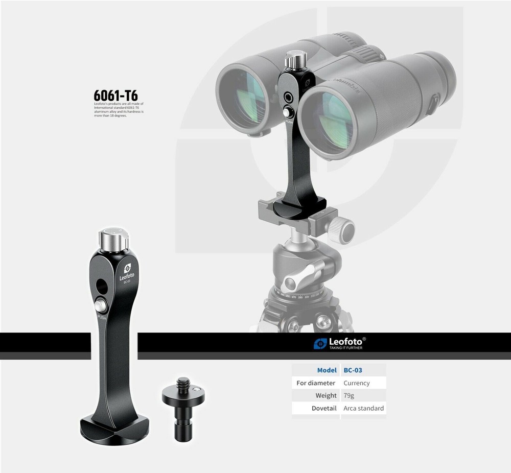 Leofoto BC-03 Hands Free Modular Binocular Adapter