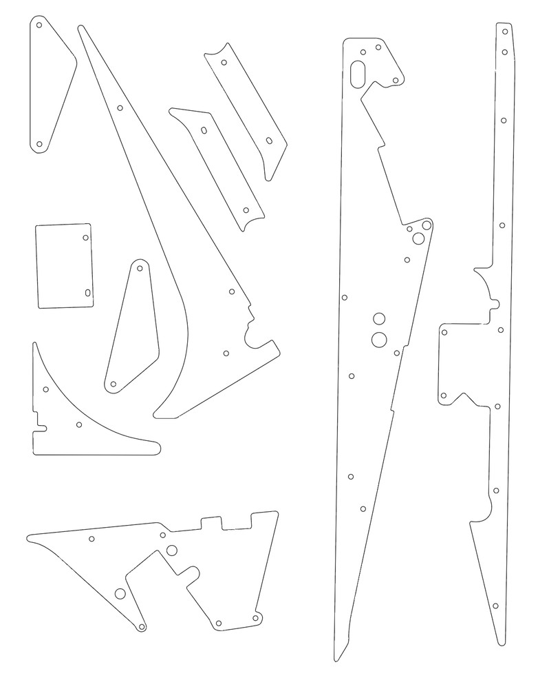 COLORED Plastics for STERN - Dungeons & Dragons (all version) Pinball Machine