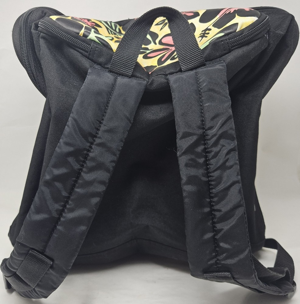 Transpack Ice Skate Backpack Yellow Floral