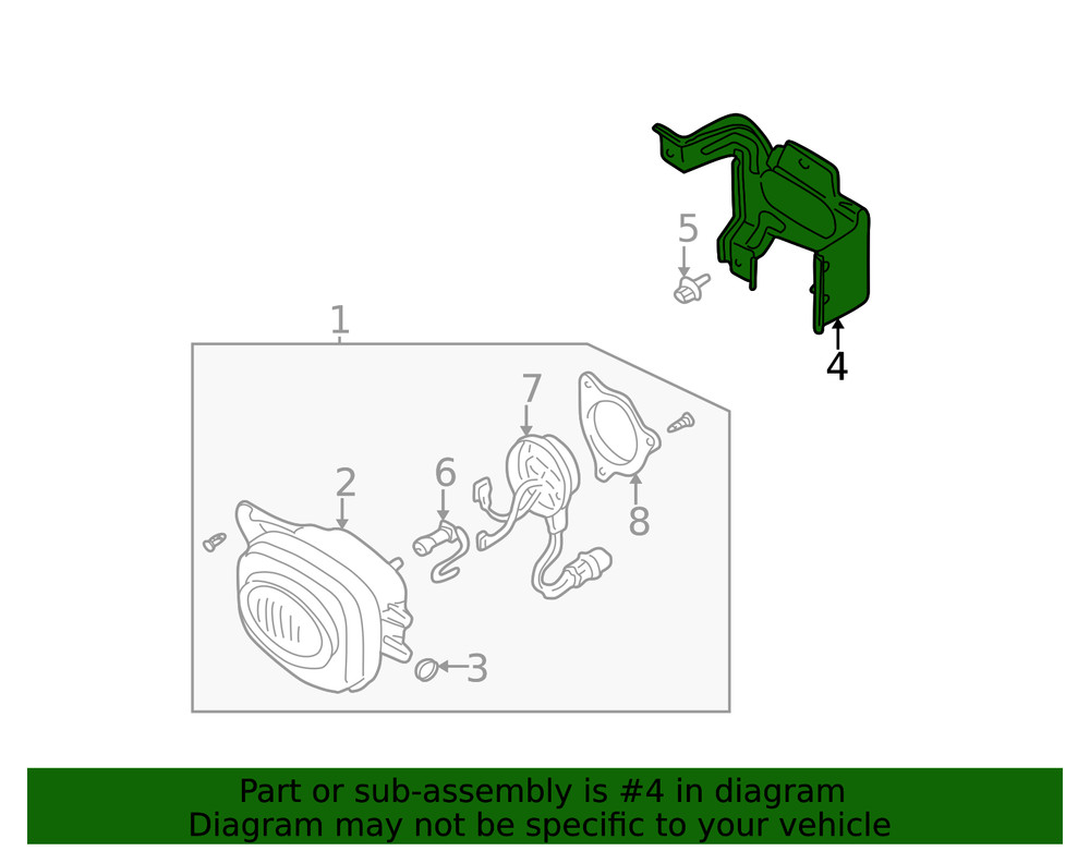 Genuine Mitsubishi Mount Bracket MR339864