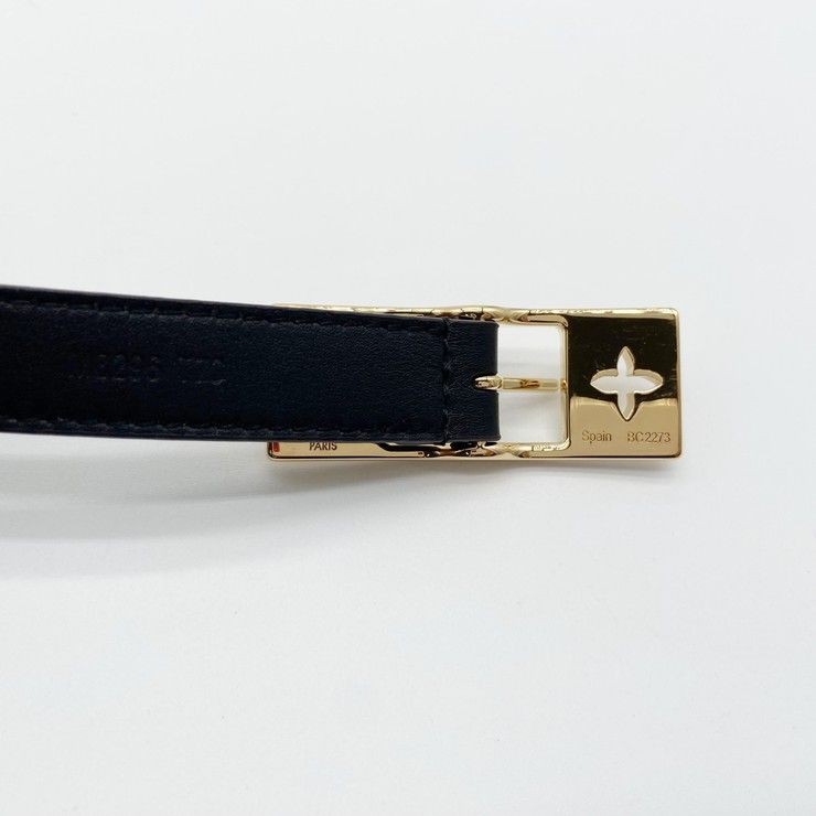 Louis Vuitton Authentic Duo Reversible Belt Brown Black Monogram Canvas Leather