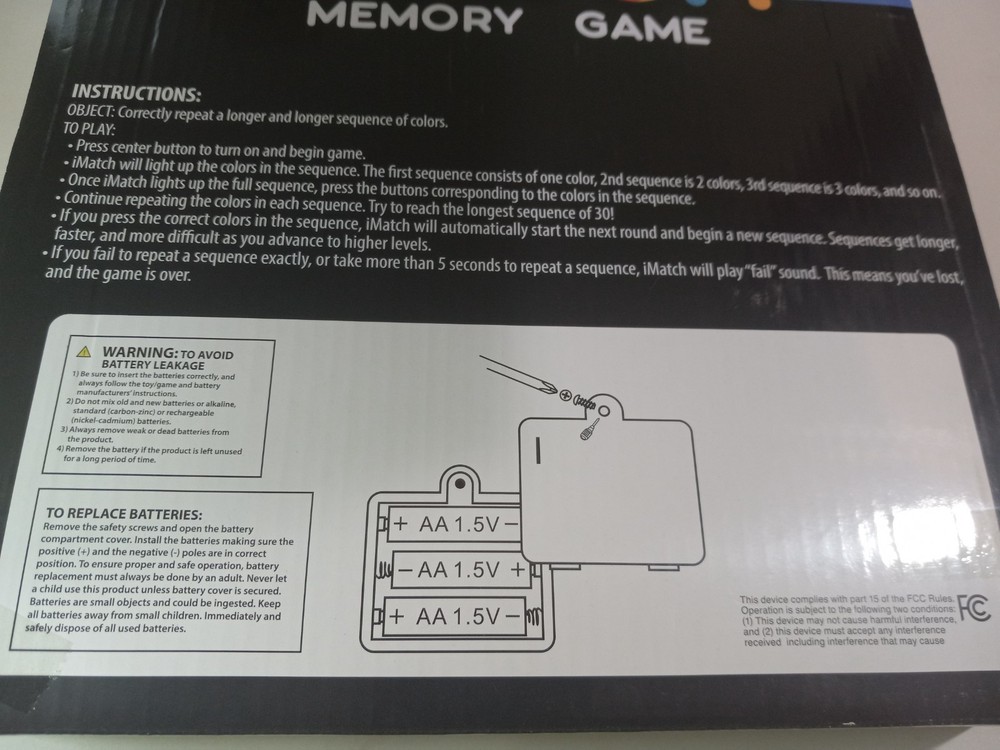 iMatch Electronic Memory Game- NEW IN BOX