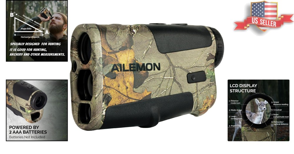 AL51 Multi-Functional Rangefinder - 900 Yards with ARC Technology & Camo Finish