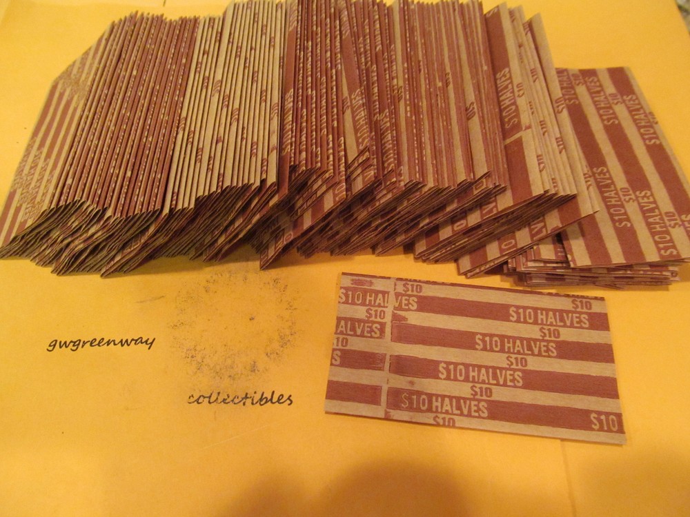 200  FLAT COIN WRAPPERS "HALF DOLLAR"