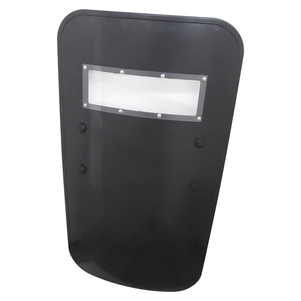 Portable Hand-Held Anti-riot Shield Security Protection Tool Black Lightweight