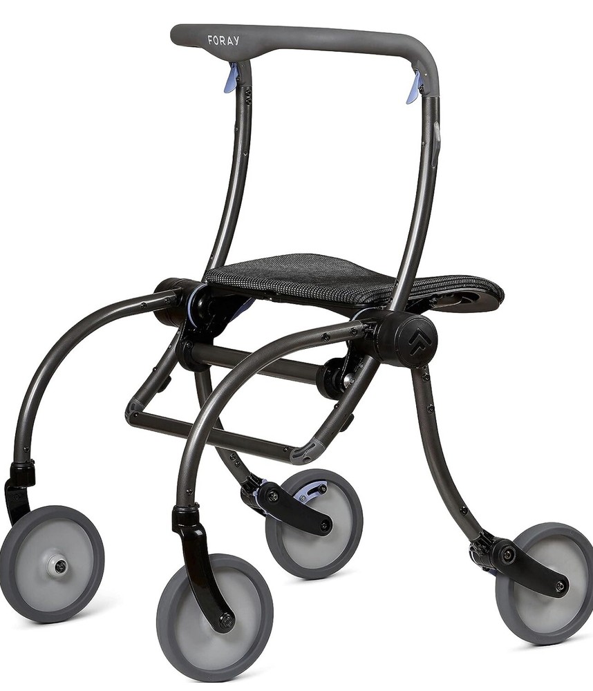 Broken- Foray Spring Rollator Easy Storage Unique Design Elderly Assist Walker