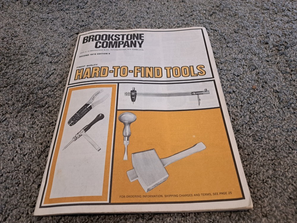 1972 Brookstone Hard to Find Tools Catalog Edition B