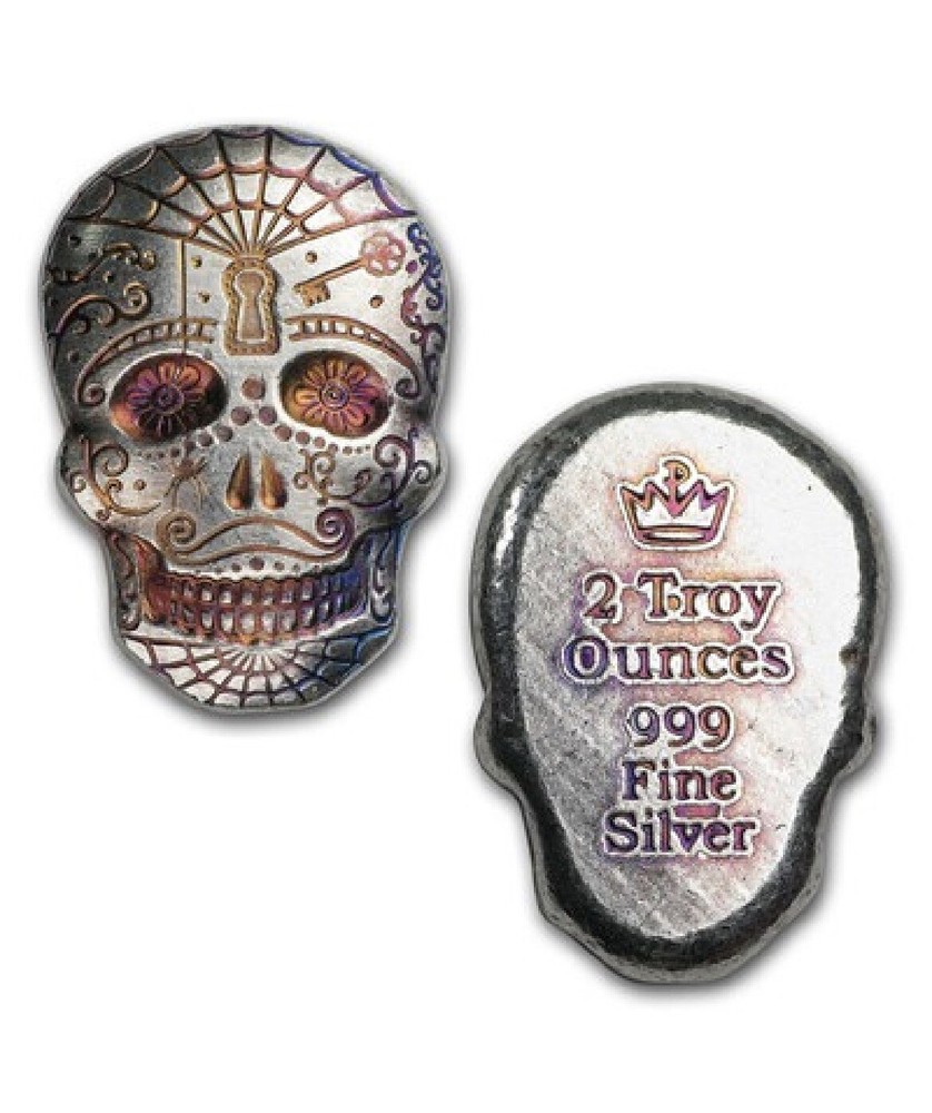 Decorative .999 Fine Silver Skull