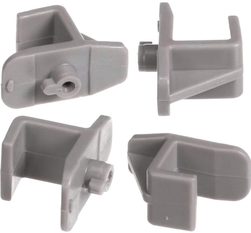 8 PCS Refrigerator Shelf Clips Heavy Duty Plastic Support Gray Universal