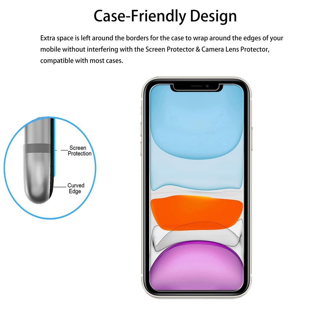 Easy Alignment Frame For iPhone11 / iPhoneXR Tempered Glass Screen Protector ...
