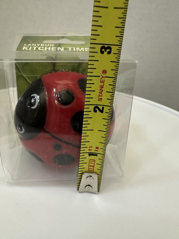 Kikkerland Ladybug 60 Minute Kitchen Timer - NEW