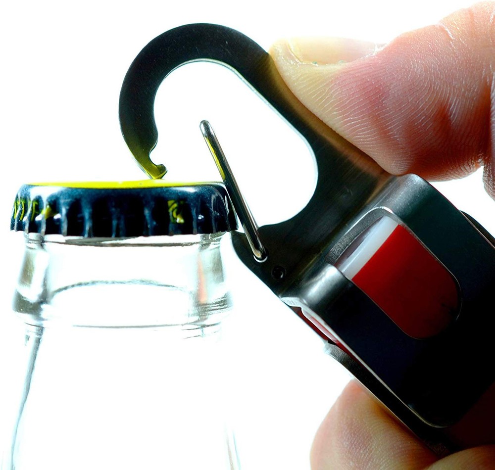 Bic Standard Full-Size Lighter Holder Keychain Multi Tool Stainless Steel