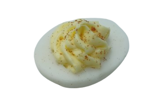 Display Fake Food Prop Deviled Egg With Paprika