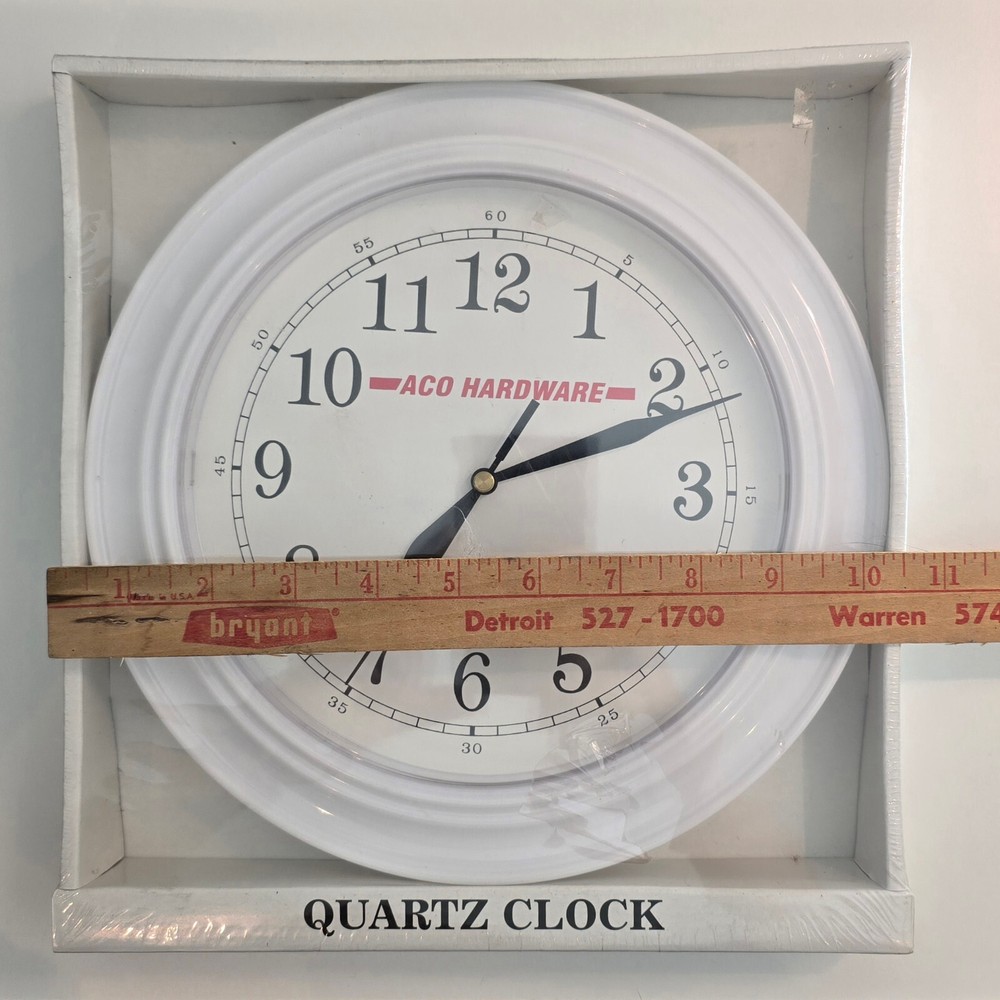 ACO Hardware 10.5 inch Wall Clock