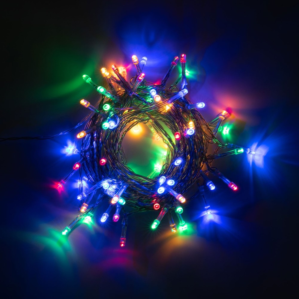 80-LED-Bead String Light 4 Colors Decorative Light Atmosphere Lamp W/ Controller