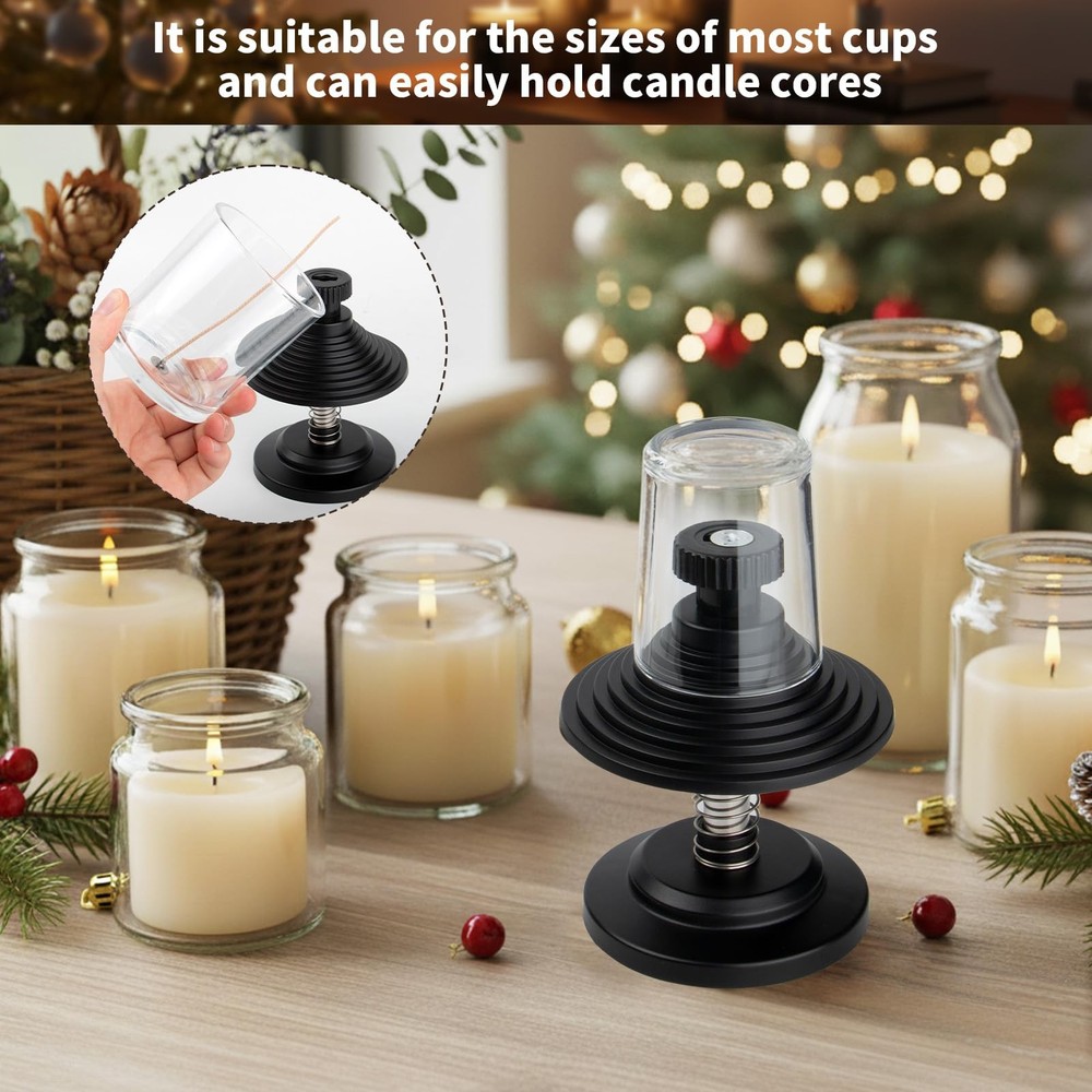 Candle Centering Tool, Adjustable Holder for Candle Making - Keeps Wicks Stra...
