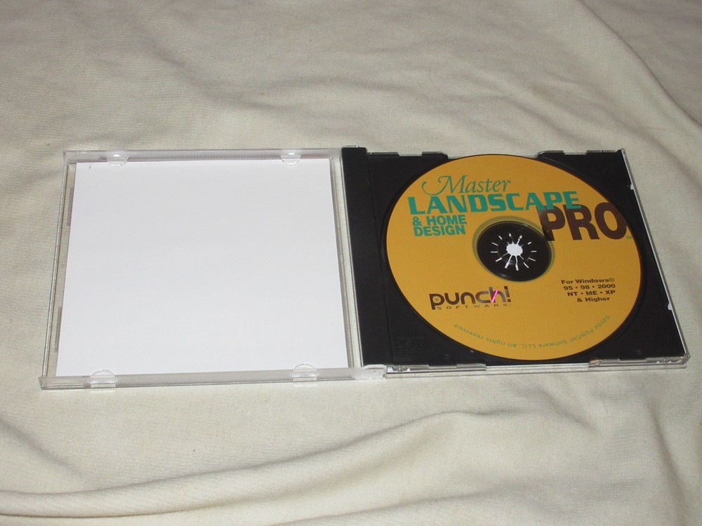 Master Landscape Pro & Home Design (2004) CD-ROM Punch! Software