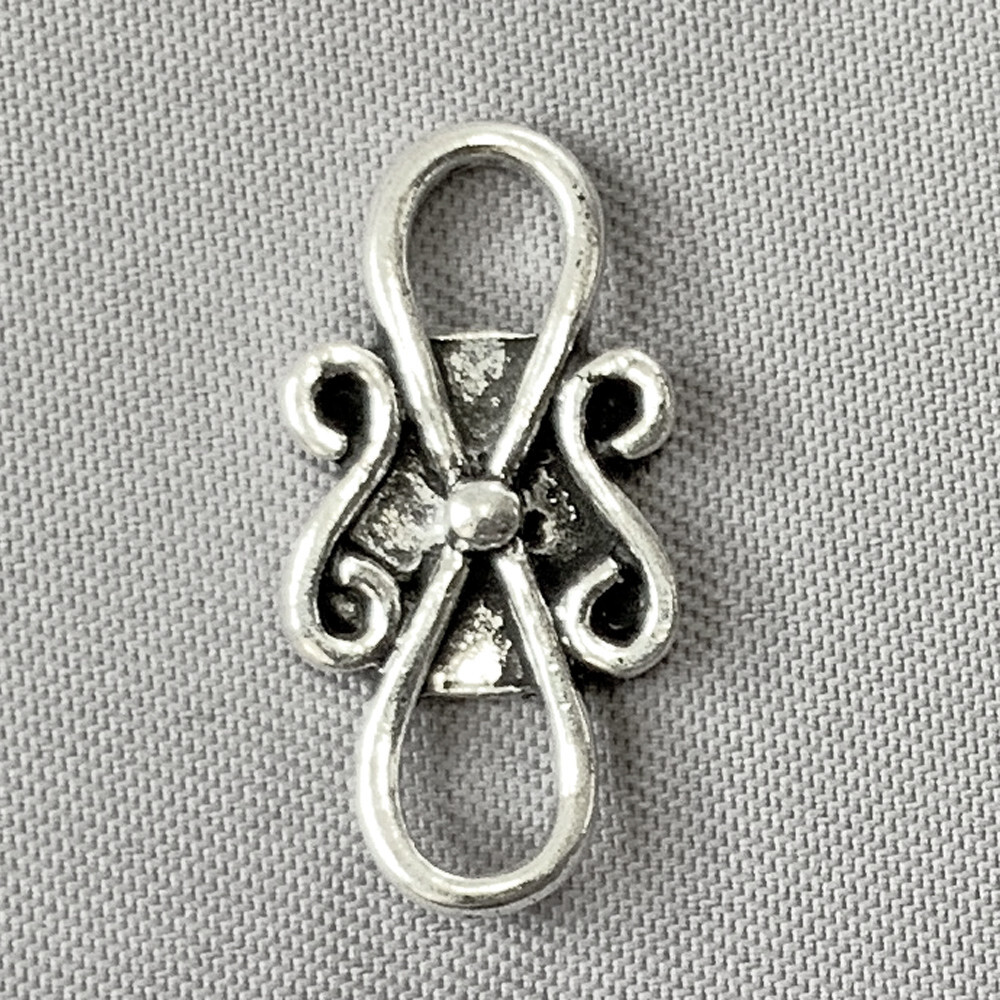 Infinity 2 Loop Links 19x9mm Antique Silver Plated Alloy Q20 Per Pkg