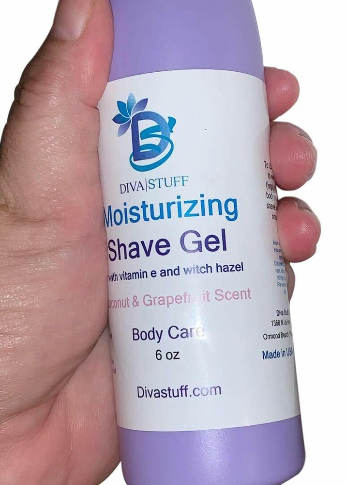 Moisturizing Shave Gel With Vitamin E and Witch Hazel, Coconut and Grapefruit Sc