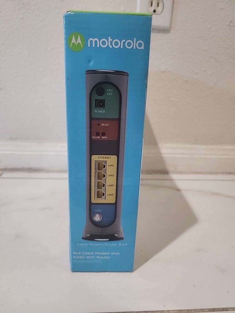 Motorola 8×4 Cable Modern Plus N450 WiFi Router Modem