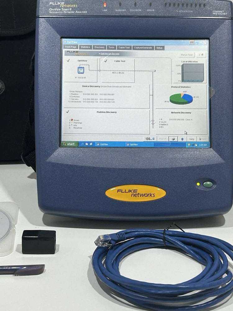 Fluke Network Optiview Series II Integrated Network Analyzer Very Good Condition
