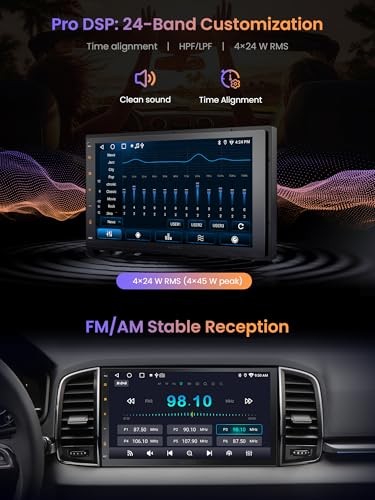 A5L Double-Din Car Radio Android in-Dash Car Stereo with Wireless