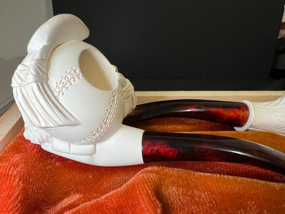 Vintage Meerschaum Pipes Sultan & Claw NOS Nice