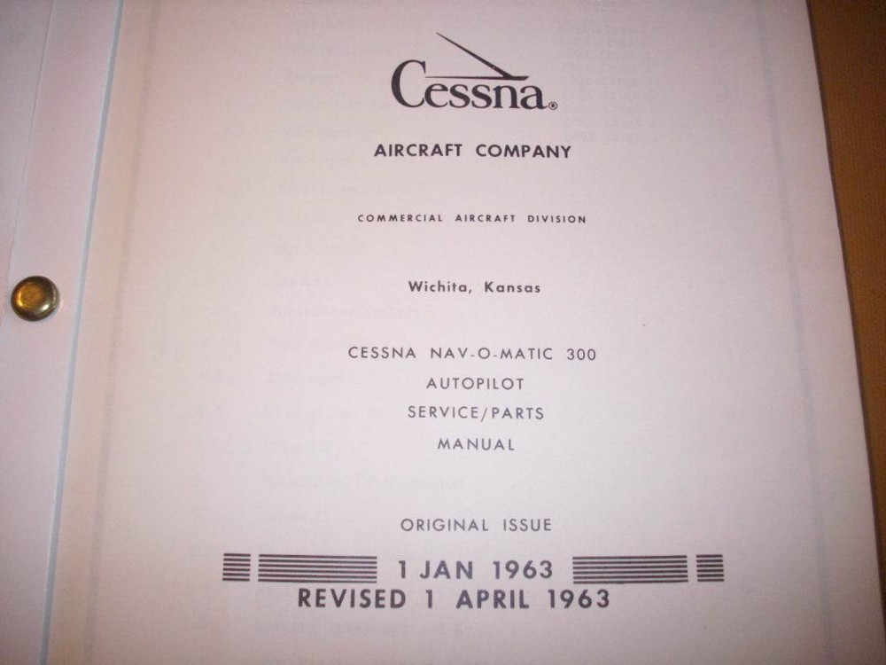 1963 Cessna ARC Navomatic 300 Service manual