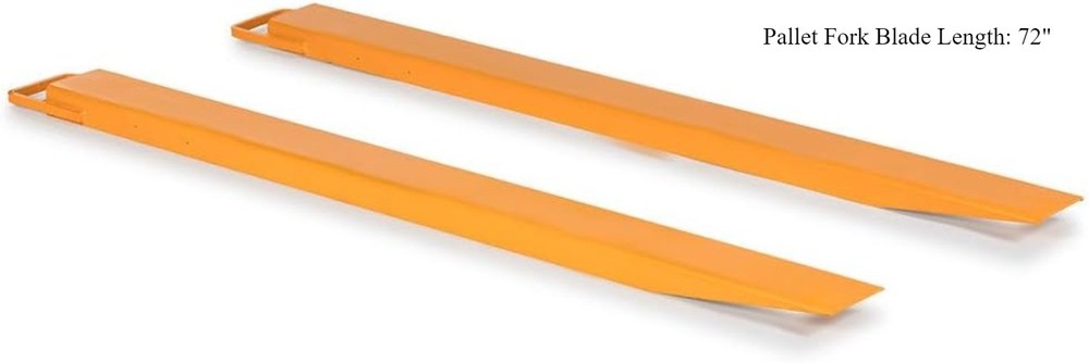 Pallet Forklift Extensions, 72in Pallet Fork Extensions x 5.5in Width, NEW
