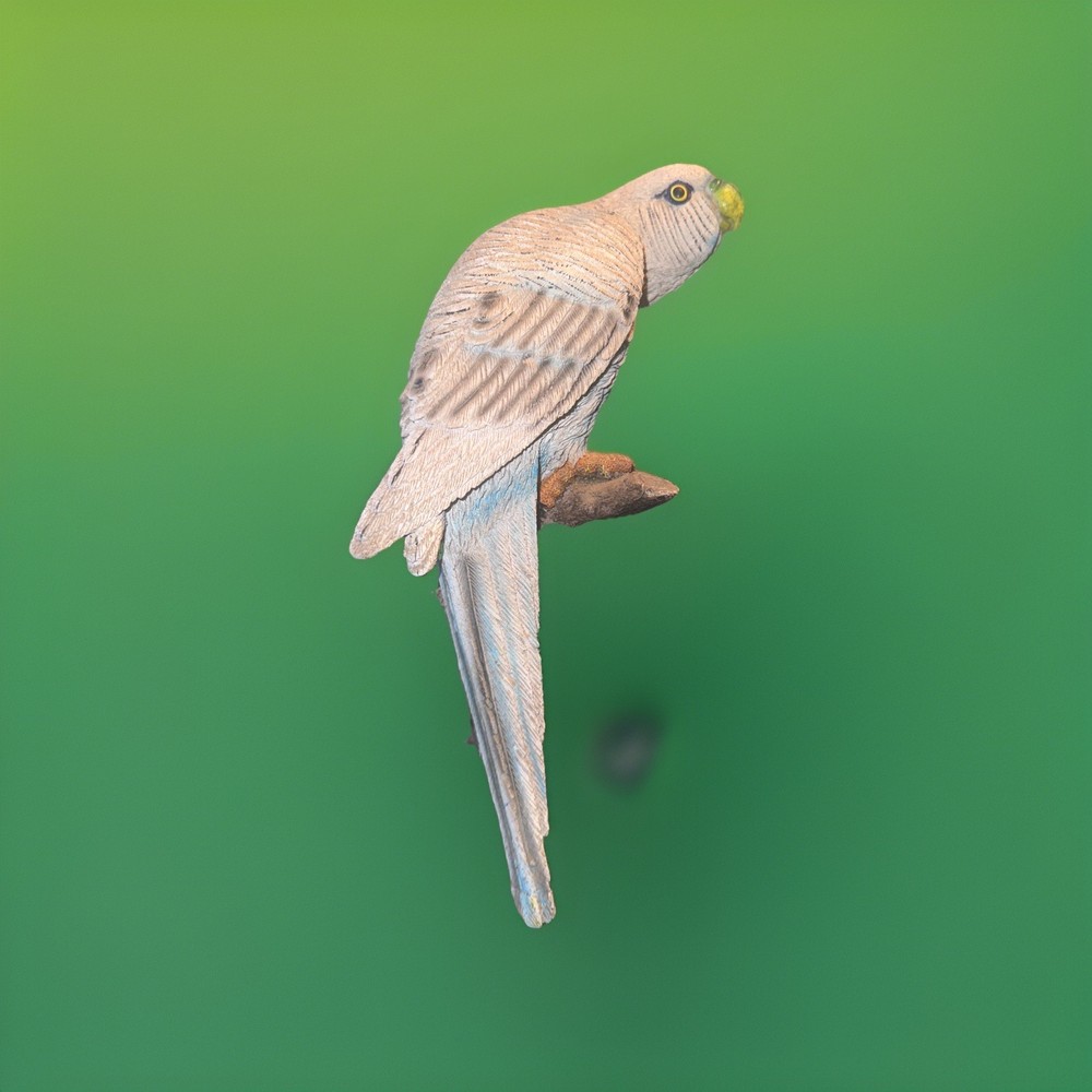Parrot Bird Resin Figurine Multicolor