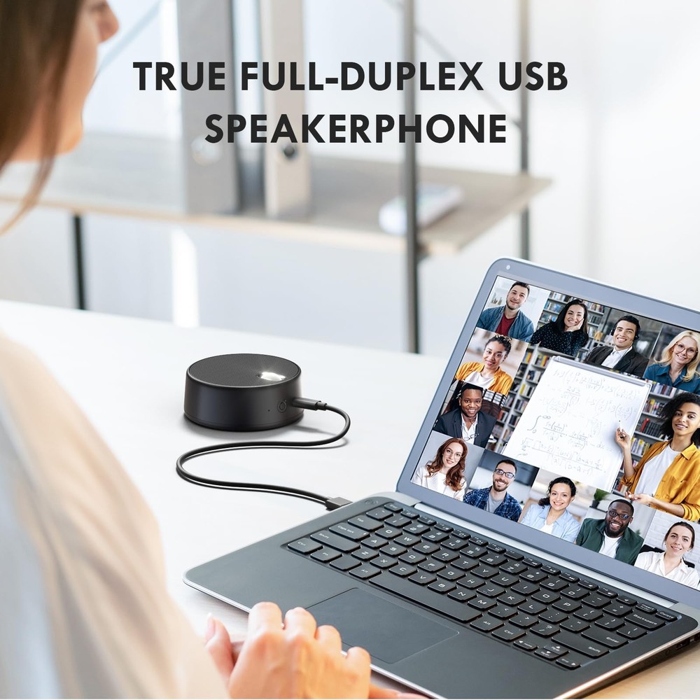 USB Computer Speakers with Microphone, PC Laptop Speaker with Mic, 2 Sound Mo...