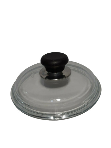 Pyrex Clear Lid With Black Handle, 6.25" Lip, 6.5 O.D.