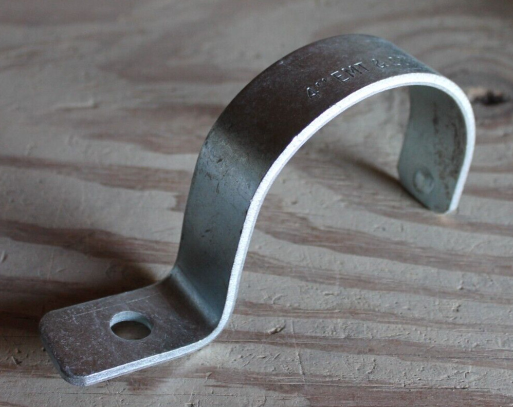 Unbranded Smooth 4" 1-Hole Pipe Strap
