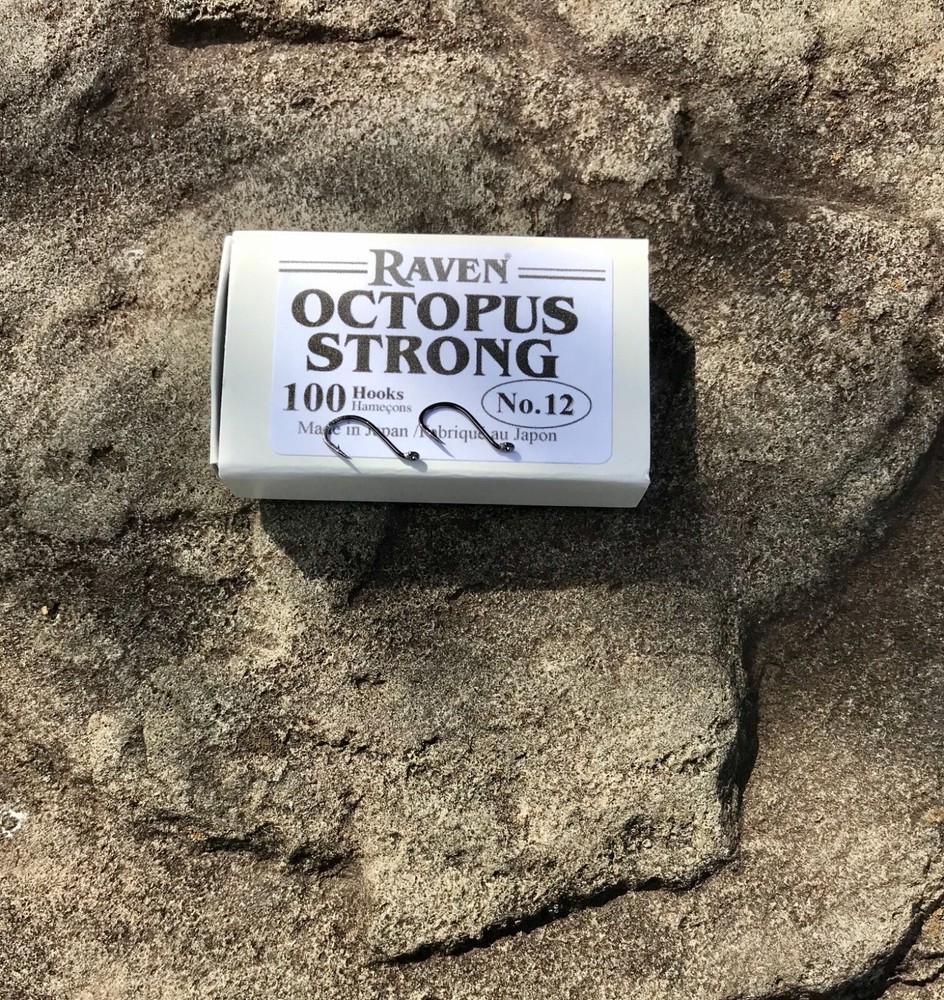 Raven Octopus Hooks, Size 12, 100 Ct Box