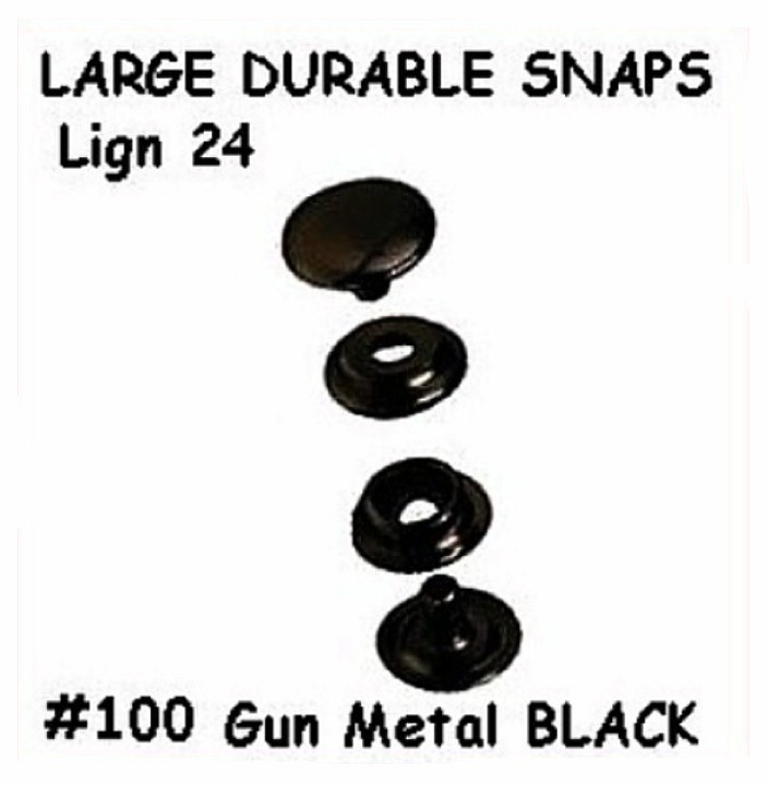 20 Sets - Antique Brass - LEATHER Canvas SNAP No TOOLS