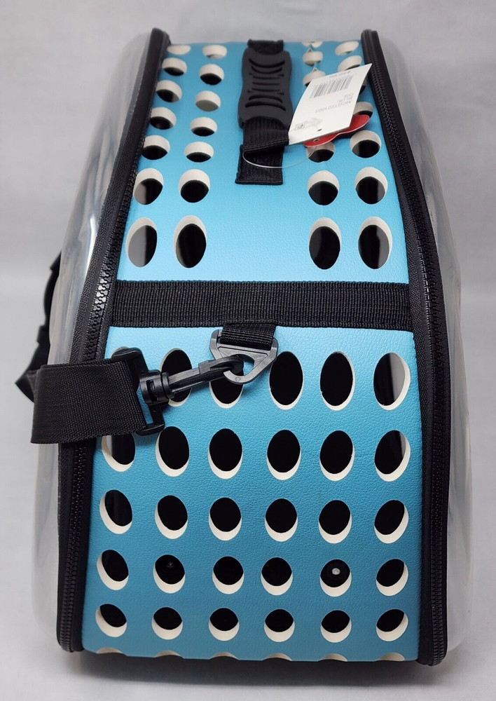 Super Cute Pet Carrier - Pink/Blue/Clear