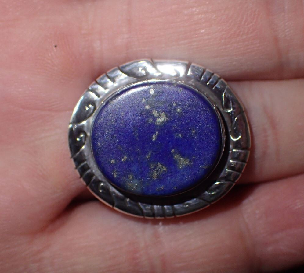 Lapis Sterling Silver Ring sz 7